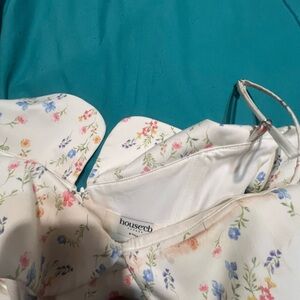 House of CB White Floral Patterned Garment